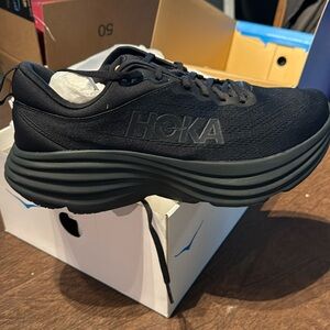 Hoka bondi 8, size 10.5wide men’s all black